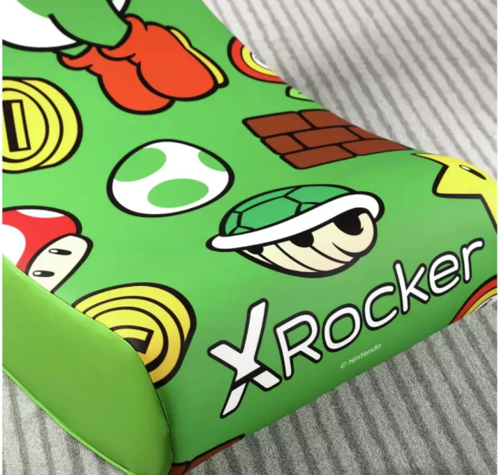 X ROCKER Officially Licensed YOSHI Power Up Edition Kids Folding Gaming Chair - Image 3 of 4