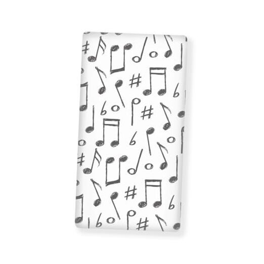 Music Notes Baby Crib Sheet – Standard Fit – Cute Musical Print