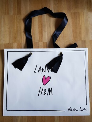 LANVIN for H&M hiver 2010 TÜTE Tragetasche TASCHE bag Papiertüte VERPACKUNG
