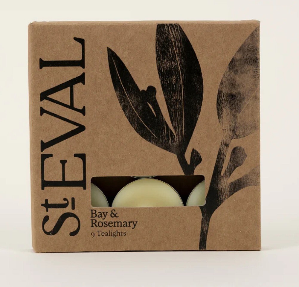 St Eval ""Bay & Rosemary"" Scented Tealights Two packs of 9.