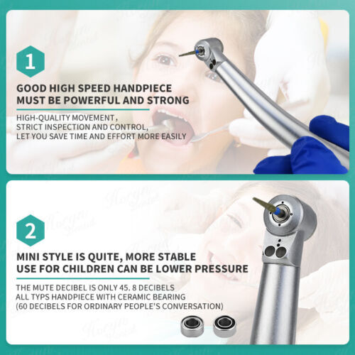 1 Stück Pana Mini Dental Dual LED High Speed Handstück Mini Kopf für Kinder Kinder - Bild 5 von 8