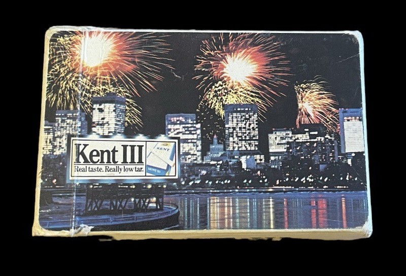 Vintage Kent III Tobacco Cigarette Advertising Playing Cards Cards Open Package