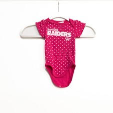 NFL Team Apparel Toddler Girls Pink White Polycotton Bodysuit Polka Dot 0-3M