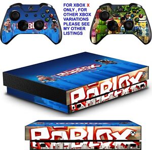 Details About Roblox Xbox One X Textured Vinyl Protective Skins Decals Wrap Stickers - add gamepad controls to roblox game