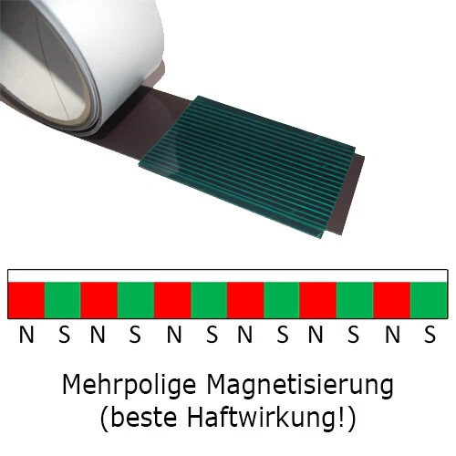 Magnetfolie Magnetbogen Magnetplatte Selbstklebend 3M ODER Farblich Farbig Tafel - Bild 2 von 2