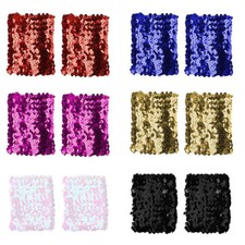 Womens Oversleeve One Size Cuffs Party Costume Non-deformable Sequins Festival