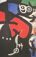 Joan Miro Frau Und Vögel Donna E Uccelli 1968 Chromolithographie 1987