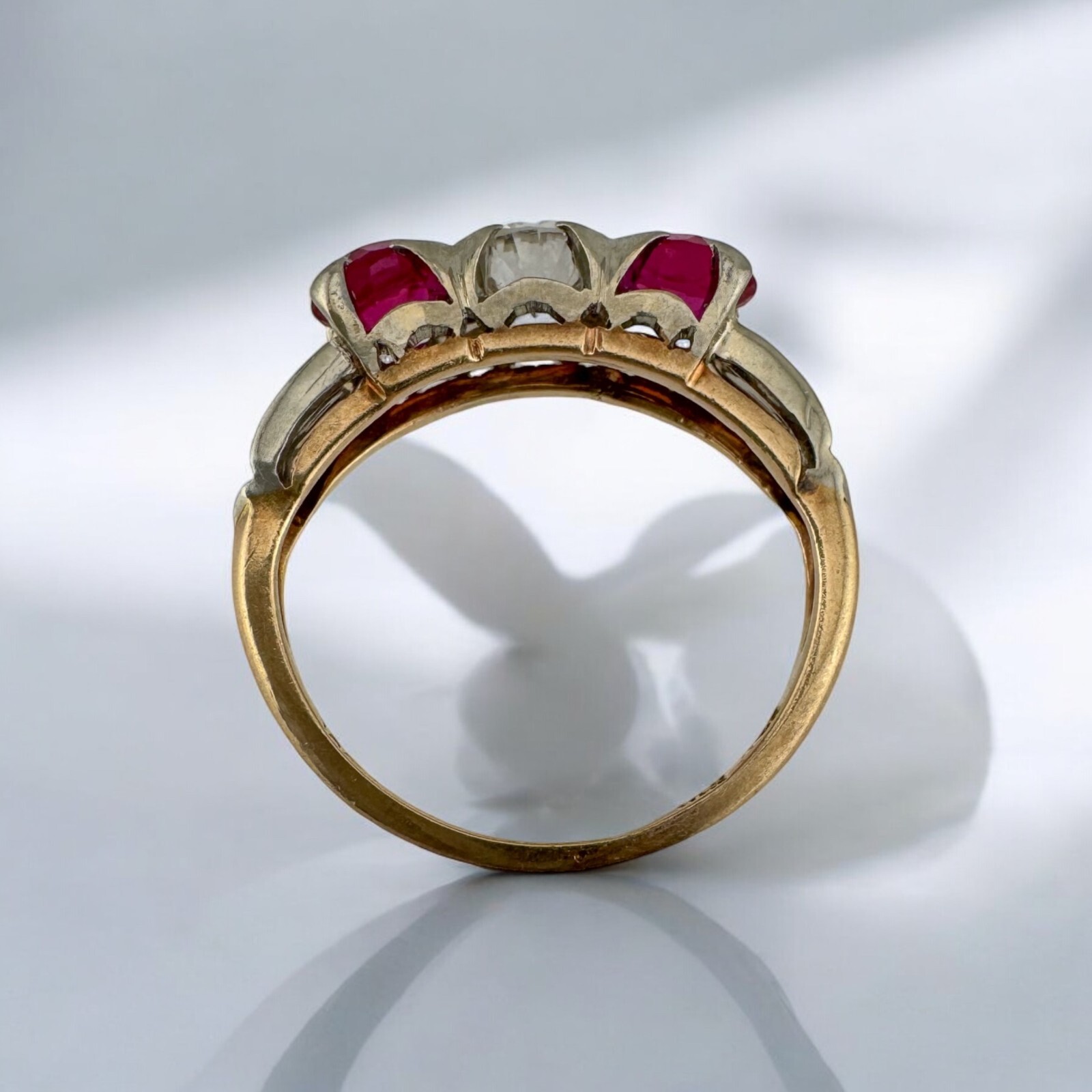 Special Vintage 14K & 18K Gold Transitional Cut Diamond & Lab Grown ...