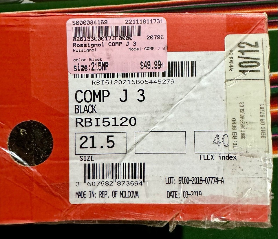 Rossignol Comp J3 21.5 (size 3.5) Mondo Kids Ski Boots eBay