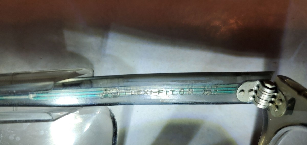 Vintage AO American Optical Flexi Fit 6m Z87 Safety Glasses