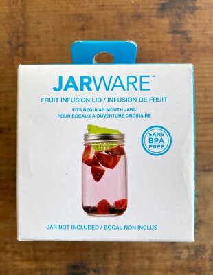 JARWARE Mason Jar Ware FRUIT INFUSION Green BPA Free LID for REGULAR Canning Jar