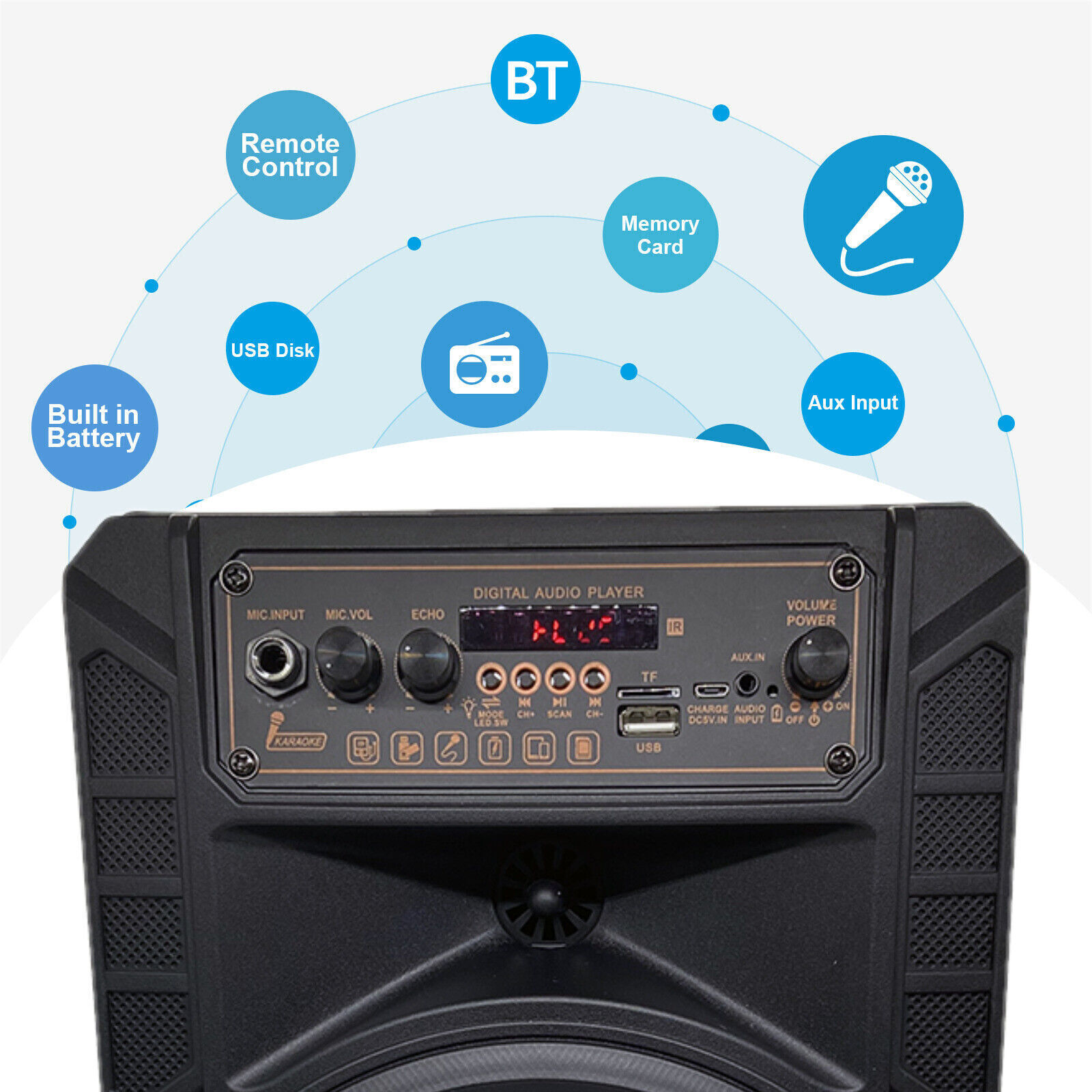 Sistema De Altavoces PA – Altavoz Compatible Con Bluetooth Activo Con - Foto 13