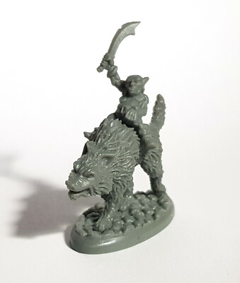1x GOBLIN WOLFRIDER con SPADA - BONES REAPER figurina miniatura rpg rpg ...