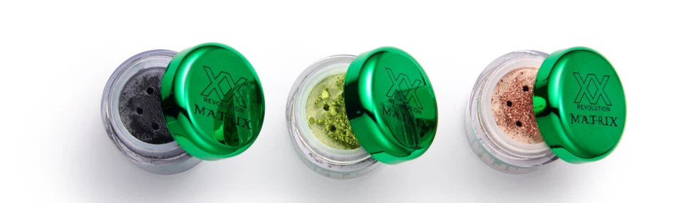 Revolution Makeup Eye Shadow Shimmer Glitter Loose Pigment Set XX Matrix Anomaly - Image 4 of 4