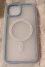 JETech iPhone 14 Case Sky Blue Border/Clear
