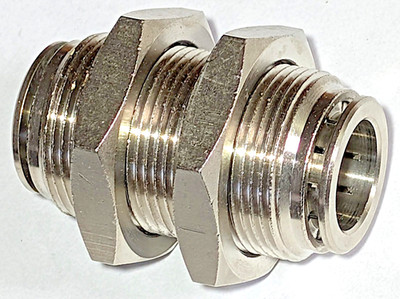 Schott-Steckanschluss für Schlauch / Rohr 16 mm Messing vern.