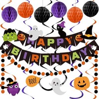 Halloween Geburtstag Banner Happy Birthday FüR Erwachsene Feier Deko
