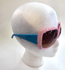 Vintage PINK Womens 2-Tone Italian-Design Studded SUNGLASSES, NOS 1980s China
