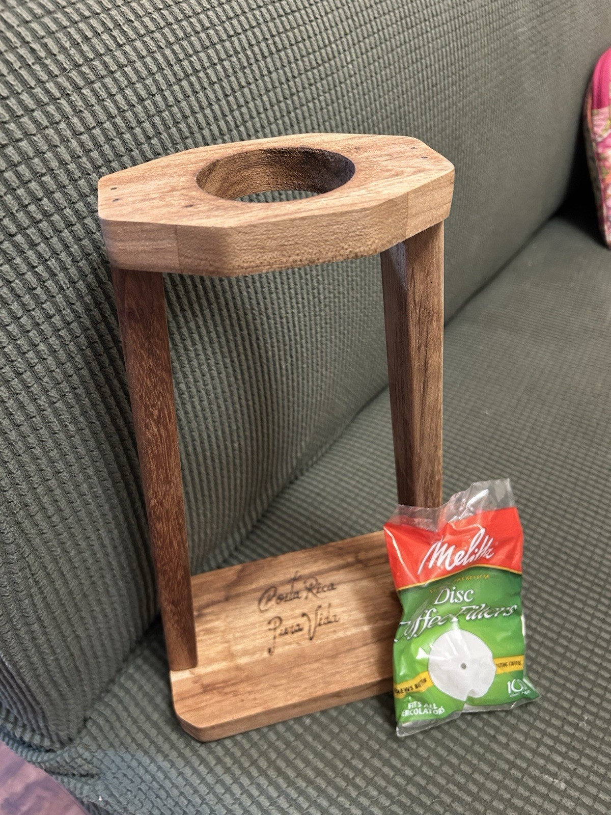 Handmade Costa Rican Pour Over Coffee Brewer