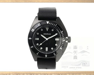BEAMS PLUS/Watch BENRUS TYPEI BLACK Men's BLACK FREE 38480007707 38480007707