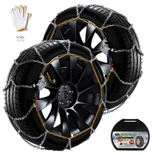 DEDC Snow Tire Chains for Car SUV and Light Truck Auto-trac Tire Chains Compa...