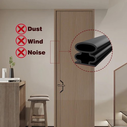 Weather Stripping Door Seal Strip,Extra Thick Door/Windows Rubber Weather #R07 - Picture 4 of 5
