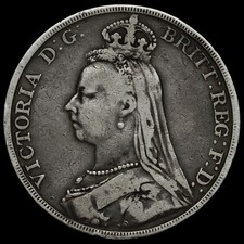 1889 Queen Victoria Jubilee Head Silver Crown