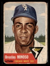 1953 Topps Baseball #66 Minnie Minoso Card - Poor #5743