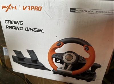 PXN V3PRO Racing Wheel & Pedals 180° Dual-Motor USB for PC PS3 PS4 Xbox
