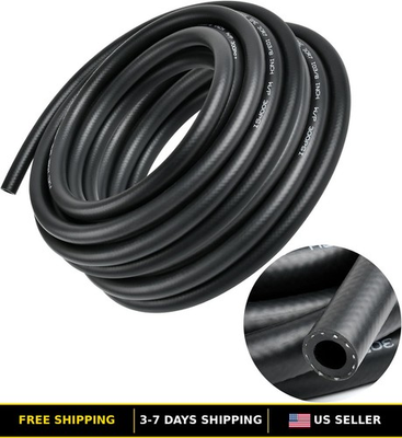 #ad 20 Ft High Pressure 3 8quot; ID NBR Rubber Fuel Line Hose 300 PSI $37.78