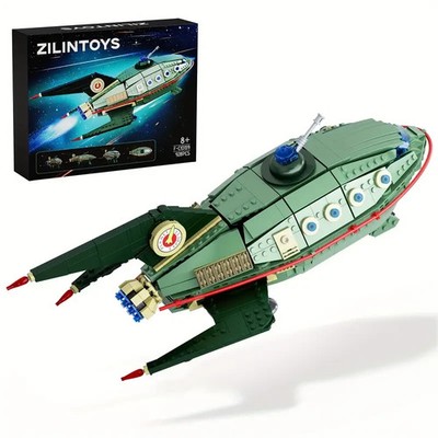 Planet Express Zeichentrick Future Raumschiff Klemmbausteine Lego kompatibel