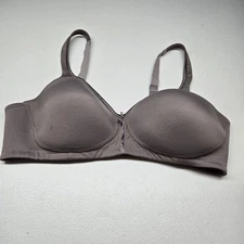 Vanity Fair Women Bra 38C Taupe T Shirt 72335 Wireless Knit Adjustable READ