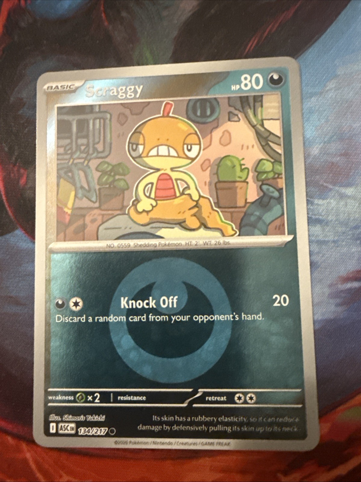 Scraggy (Energy Symbol Pattern) 134/217 Me: Ascended Heroes Reverse Holo