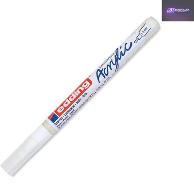 Hochwertiger weißer Acryl Marker mit feiner Spitze - Ideal für detailliertes Kunsthandwerk