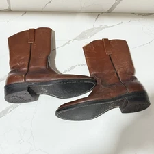 Vintage Red Wings Men's Size 10.5 B Moto/Western Brown Leather Boots