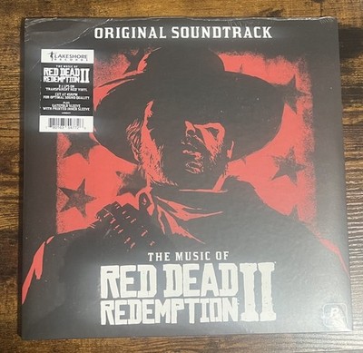 Red Dead Redemption 2 Soundtrack Transparent Red 2LP Vinyl NEW DAMAGED COVER