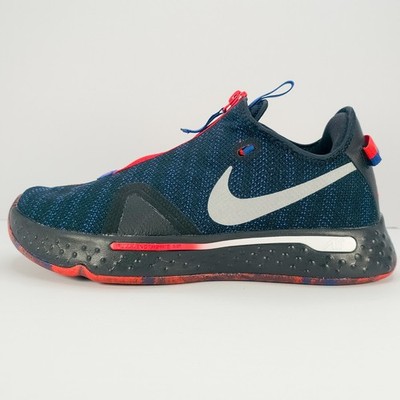 Nike PG 4 Clippers Basketball Shoes Black Red Blue Mens Sz 9.5 CD5079-006
