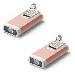 2X Ledlenser K6R Schlüsselbundleuchte 400lm wiederaufladbar Taschenlampe