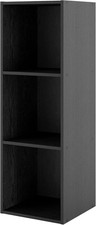 Homes Inside Out Apexa 3-Cube Storage Organizer Shelves Stackable Wood Bookcase