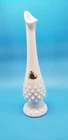 Fenton White Hobnail Swung Bud Vase 9 inchs tall Milk Glass