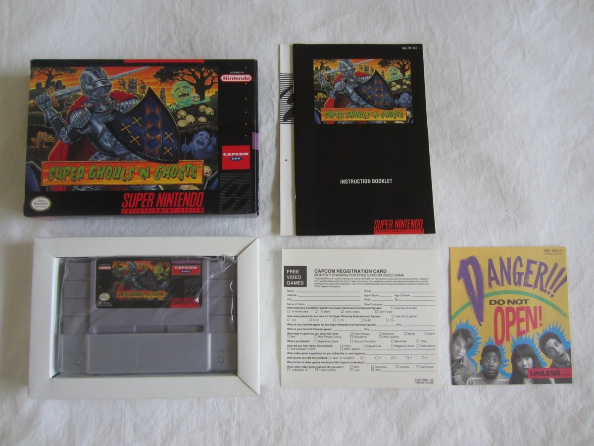 Carátula oficial de Super Ghouls 'N Ghosts - SNES
