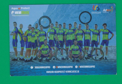 CYCLING cycling team card AQUA PROTEC VERAN CLASSIC 2018