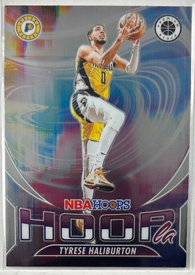 2023-24 Hoops Premium Stock #11 Tyrese Haliburton Hoopla Indiana Pacers