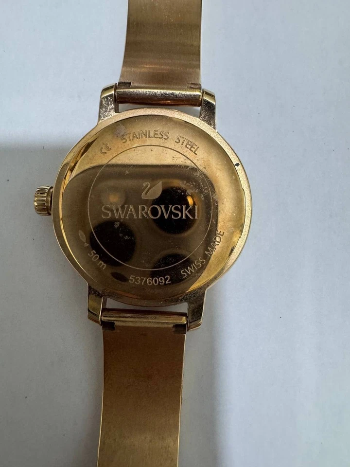 Swarovski Watch Women Gold Tone Crystal Bracelet Swiss Made | Elegant — 第 4/4 张图片