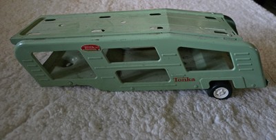 Vintage 1960's Tonka Mint Green Car Hauler Truck Trailer Only | eBay