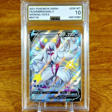 Pokemon SWSH Shining Fates Grimmsnarl V SV116/SV122 AGS Gem-MT 10 Holo Rare 2021