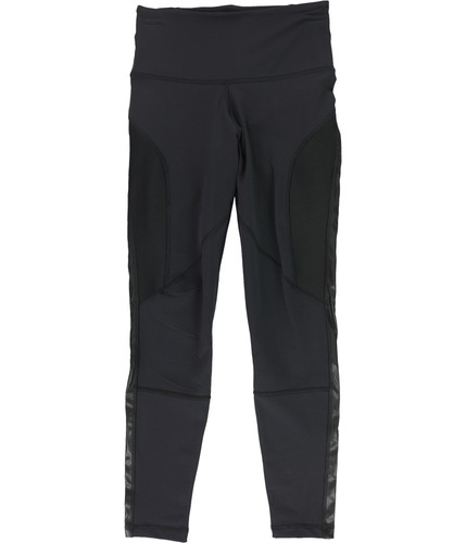 Reebok Womens Lux High-Rise Tight Stretch Compression Athletic Pants, black, S