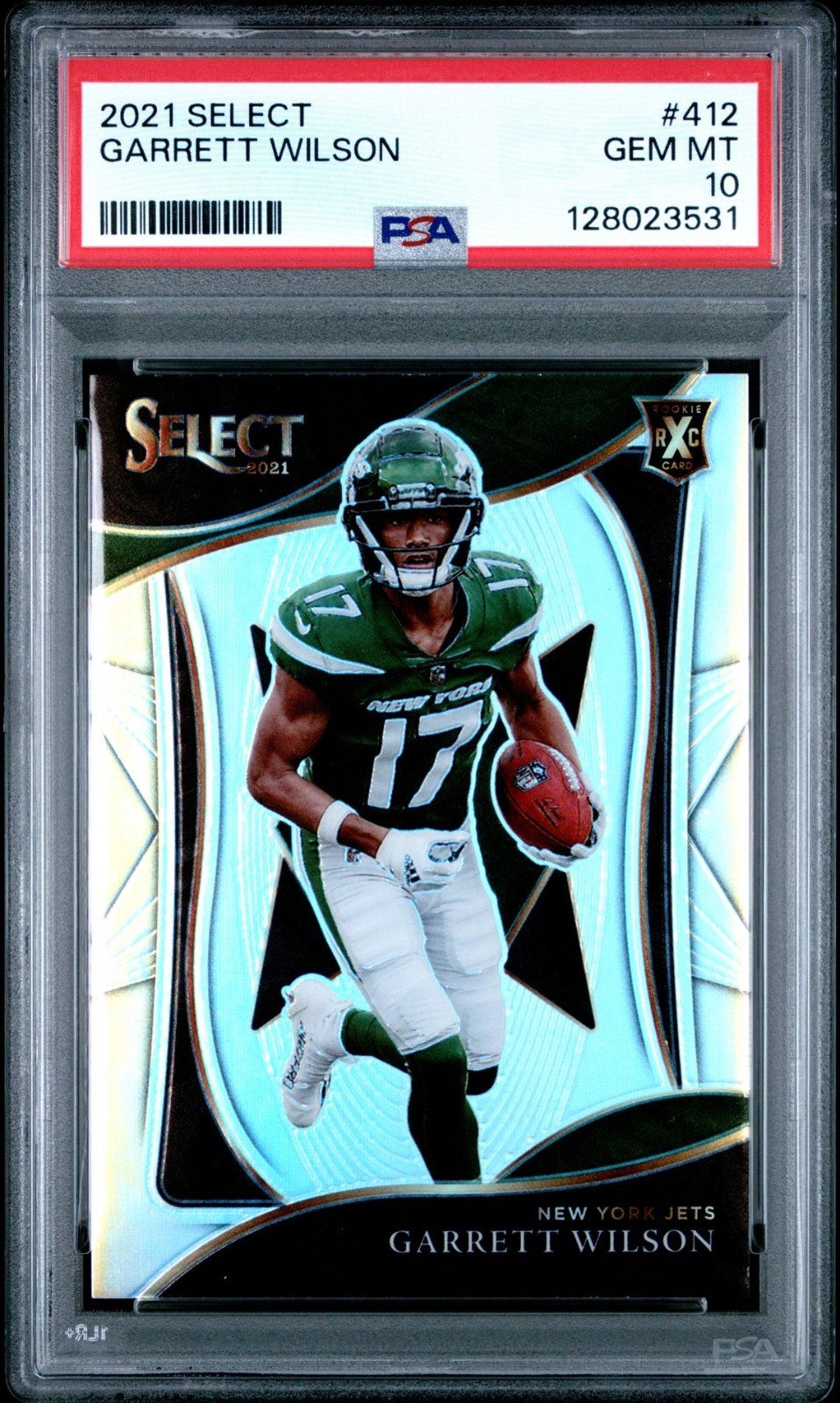 2021 Select #412 Garrett Wilson XRC RC ROOKIE JETS PSA 10 GEM MINT