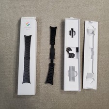 Google Pixel Watch Metal Links Band Matte Black 41mm Official Original OEM Box