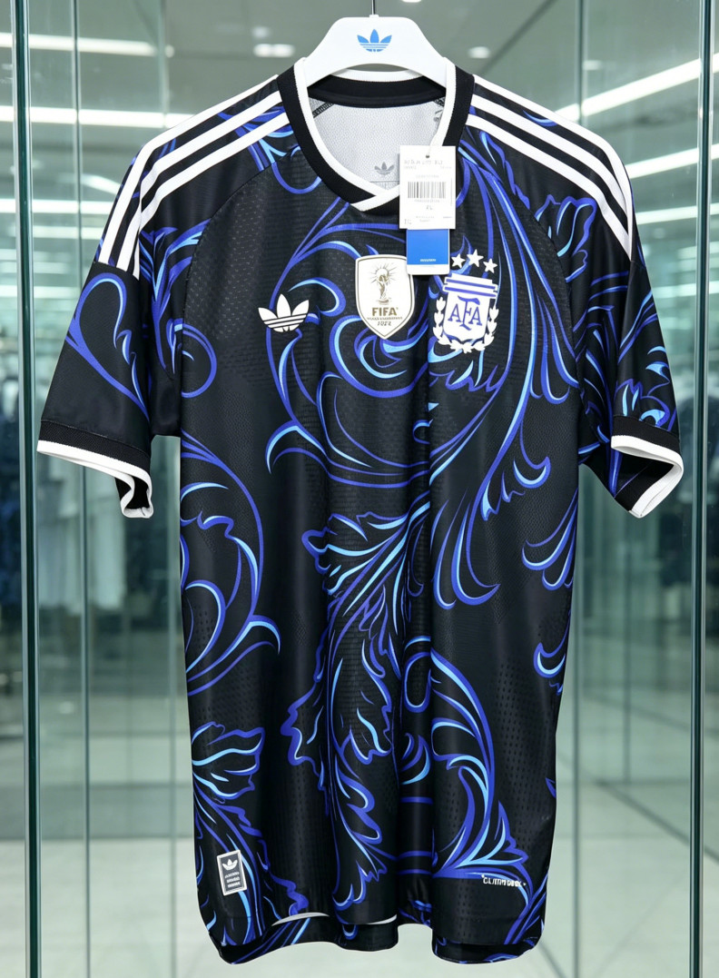 Adidas Argentina 2022 World Cup Champions Special Edition Floral Soccer Jersey-L